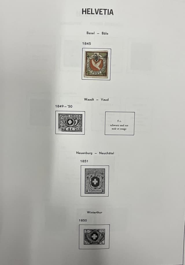 Five Volume Used European Collection Davo Albums