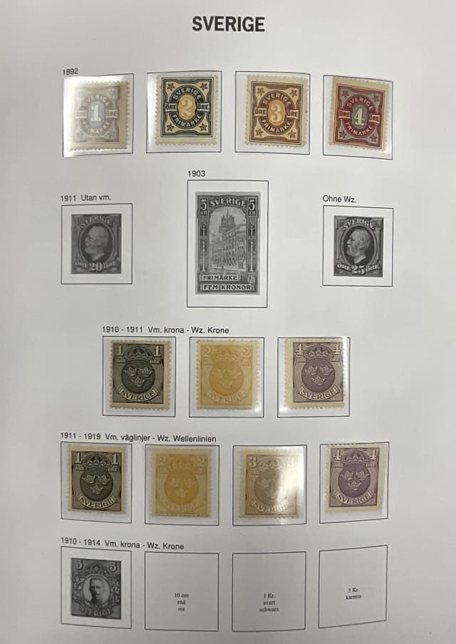 Mint Sweden Collection 1872 2016 Davo Albums