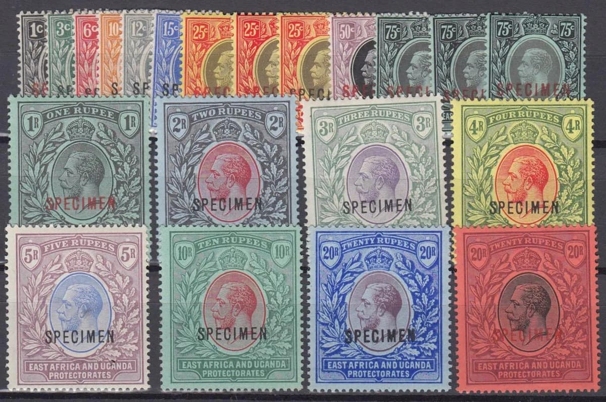 1912 21 SG44s 60s Fine Mint Specimen Set 20r