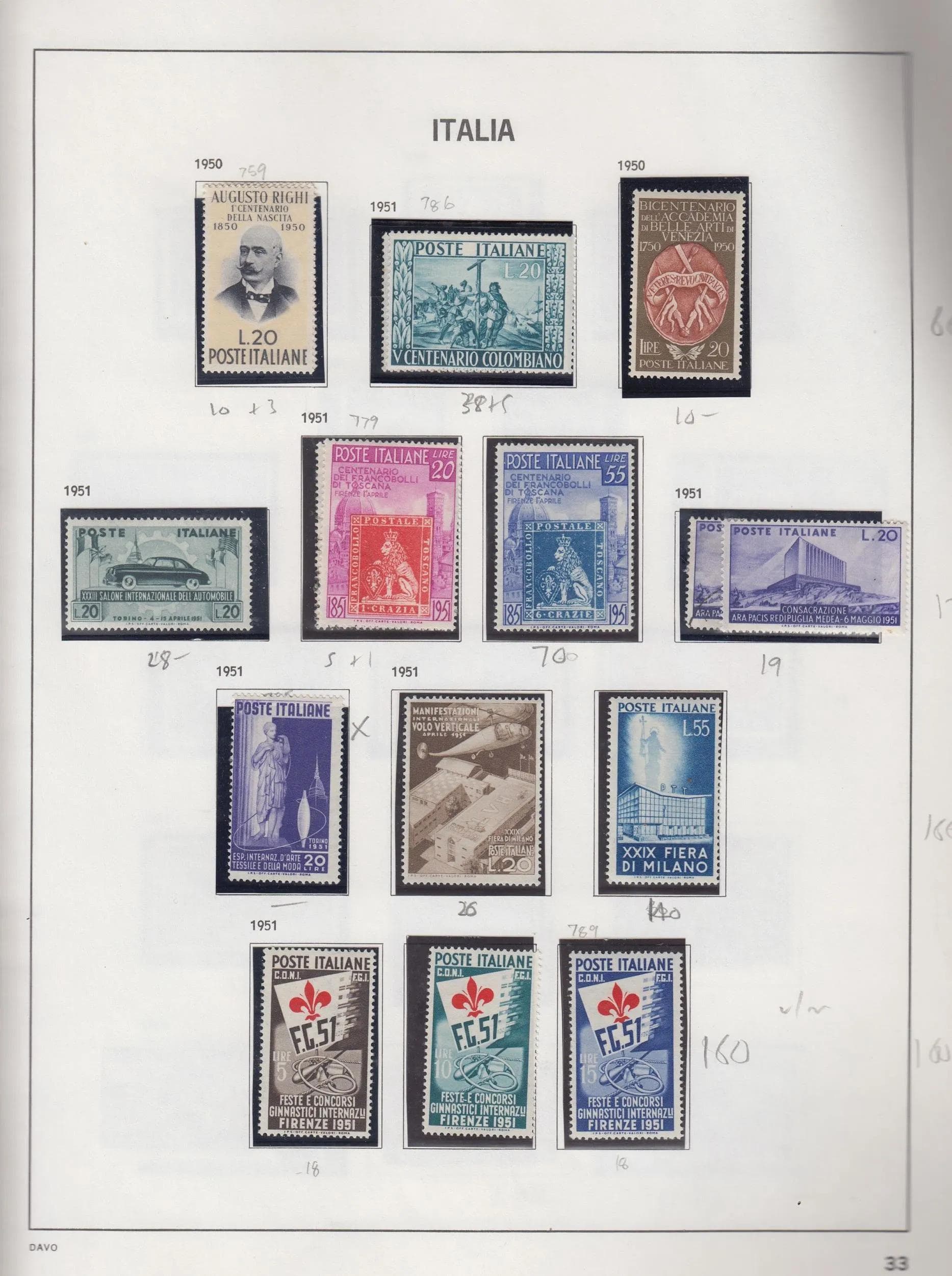 1945 90 Substantial Mint Used Collection Davo - Realised Price